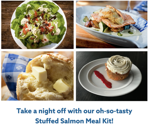 “Off The Hook” Stuffed Salmon Meal Kit
